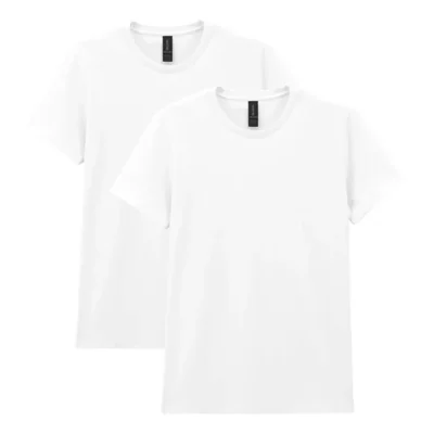 Camiseta Gildan Heavy Cotton pack de 2 blanco talla grande