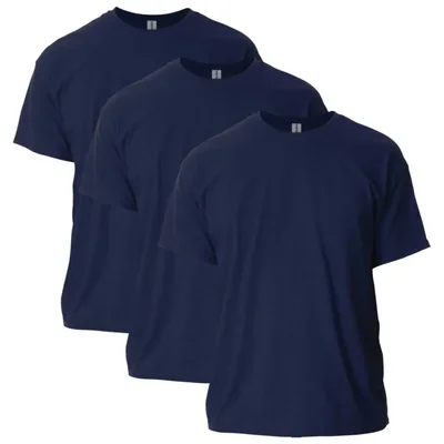 Camiseta Gildan G2000 Azul Marino Pack de 3 talla 5XL