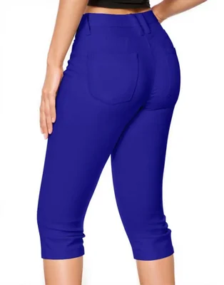 Jeans Capri Hybrid & Company Q43308 Royal