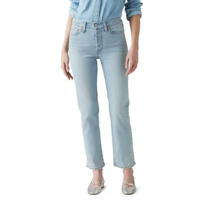 Jeans Levi's Mujer Wedgie Corte Recto con Stretch y Cintura Alta