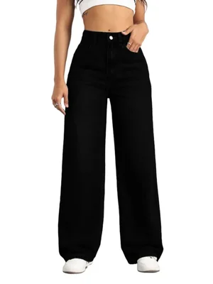 Jeans Mars Power XL Negro Pierna Recta Cintura Alta