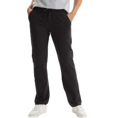 Pantalones Hanes French Terry con bolsillo talla mediana color negro