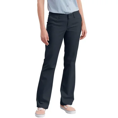 Pantalones Dickies Mujer 16 Bootcut Elástico en Azul Marino Oscuro