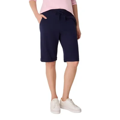 Shorts Hanes French Terry 28 cm azul marino talla S