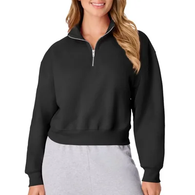 Sudadera Hanes de Cuarto de Cremallera Mezcla de Algodón