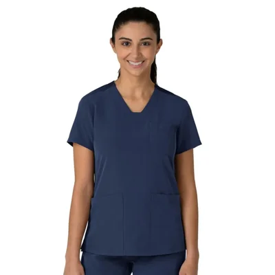 CAMISA WINK Nova Flex-n-Reach Cuello en V – 3 Bolsillos