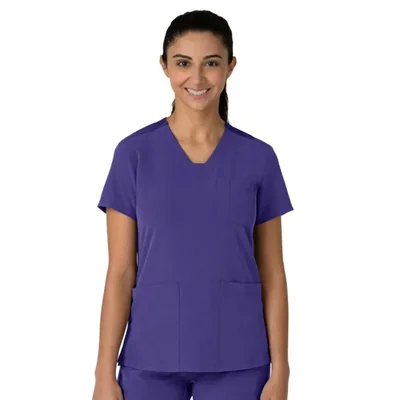 Blusa de Scrub WINK Nova Cuello en V Color Uva XS