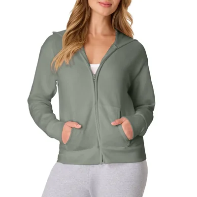 Sudadera con capucha Hanes EcoSmart de felpa con cremallera completa