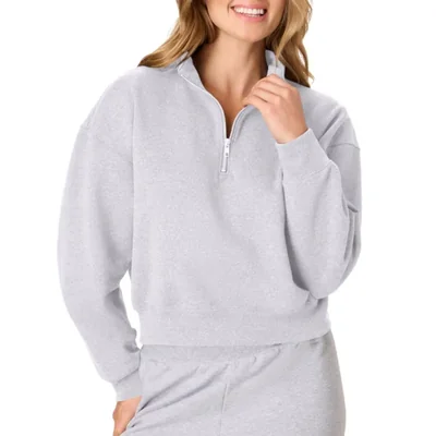 Sudadera Hanes EcoSmart de Mezcla de Algodón y Poliéster con Cremallera Parcial