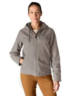 Abrigo Carhartt Iconic Washed Duck 3X Gris Topo