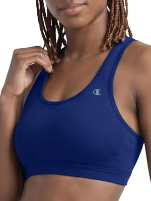 Sujetador Deportivo Champion Alto Impacto Talla Grande Azul Profundo