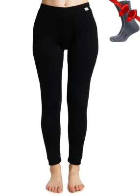 Pantalones Merino.tech XL Negro 250 g/m² Lana