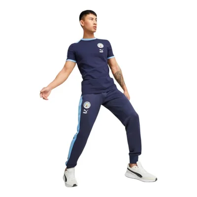 Pants PUMA Hombre 76949702 AZUL MCFC FTBLHERITAGE TRACK PANTS