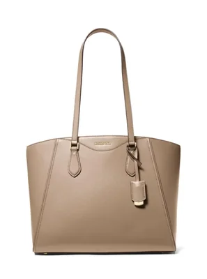 Bolso de mano Michael Kors Taryn grande en birch con herrajes tono dorado