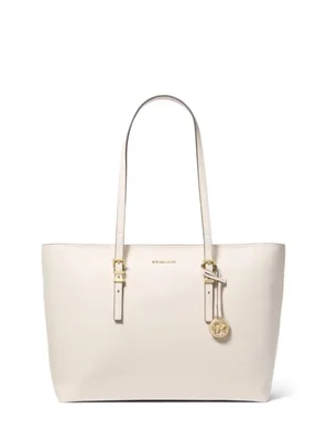 Bolso tipo tote Michael Kors Quinn Large en crema claro