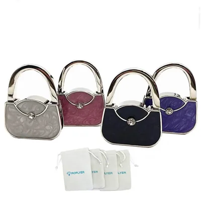 Gancho para bolso ROFLYER plegable juego de 4 (50 g)