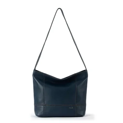Bolso de hombro The Sak de 32 cm cuero estilo hobo con bolsillo de cremallera