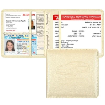 Cartera Techion 14 cm × 13 cm Cuero PU Color Champán