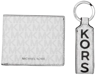 Set de Regalo de Billetera Michael Kors Malone Blanco Talla Única