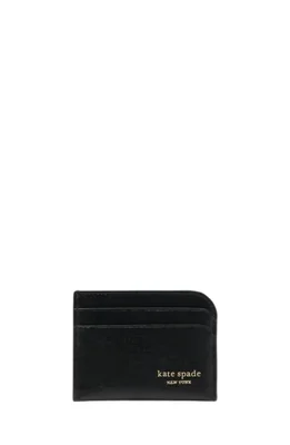 Tarjetero Kate Spade New York Devin de cuero negro