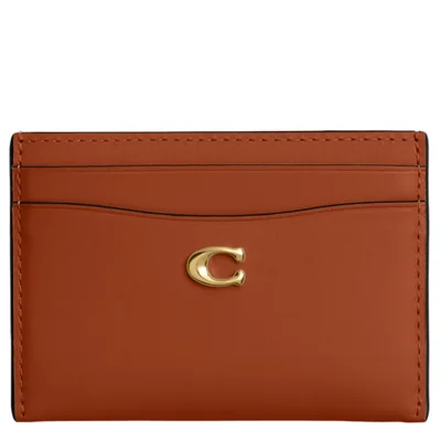 Tarjetero Coach 11 cm x 8 cm Cuero de Becerro