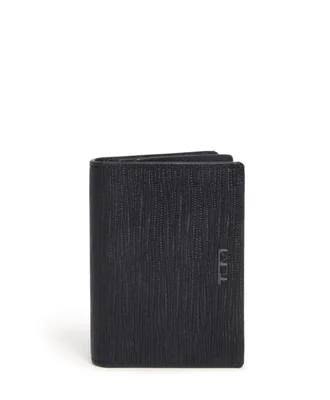 Cartera TUMI para Tarjetas Negro con Relieve Talla Única