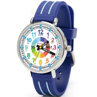 Reloj Educativo Kiddus para Niños 13‑17 cm Azul