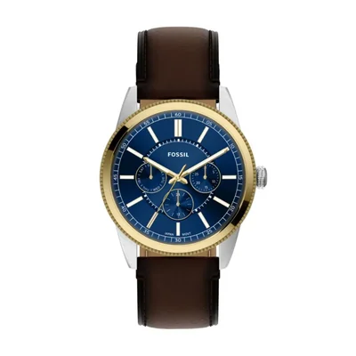 Reloj Fossil Pearson Multifunción de Cuero Marrón
