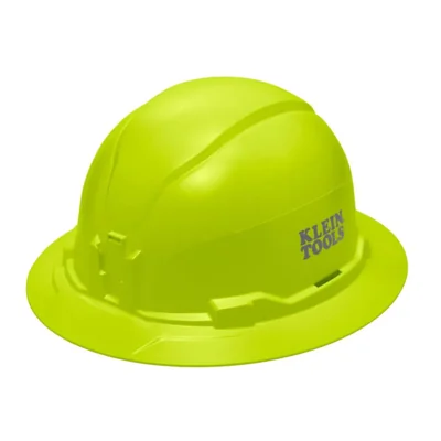 CASCO KLEIN TOOLS 60910 de ala completa color lima acolchado