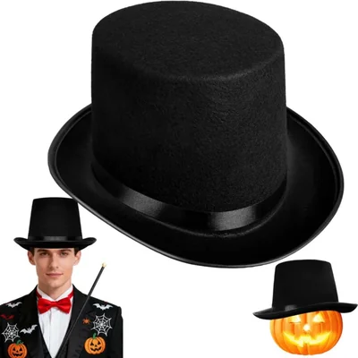 Sombrero de Copa Dshengoo 16 cm para Adultos y Adolescentes – Halloween y Cosplay