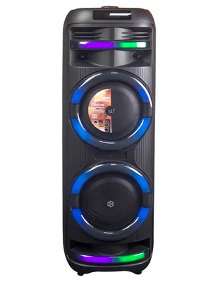 Bocina recargable Totem Fest doble 8 pulgadas con Luz Led Multicolor Bluetooth