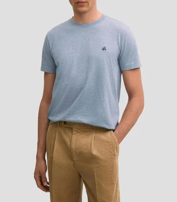 Playera cuello redondo manga corta jaspeada Hombre