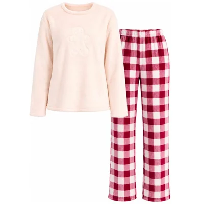 Conjunto de Pijama Afelpada para Mujer