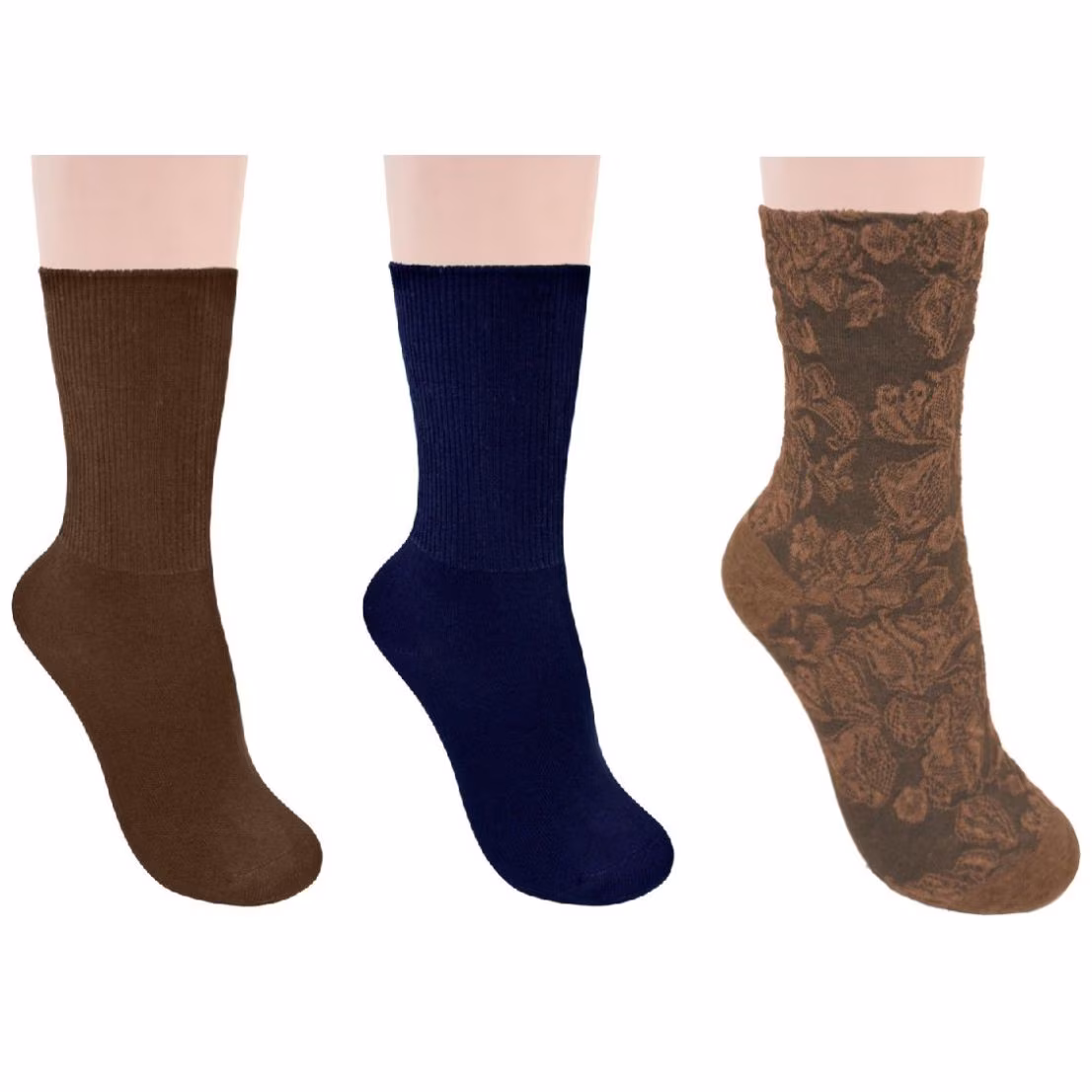 3Pack Calceta Larga Tejido de Flores Clarks
