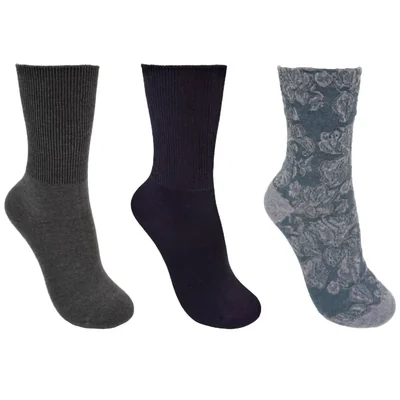3Pack Calceta Larga Tejido de Flores Clarks