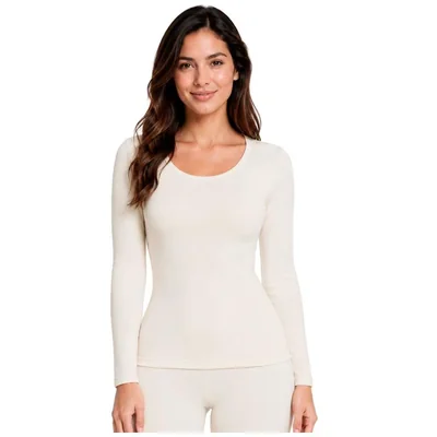 Camiseta Térmica Escote Redondo Body Control para Mujer