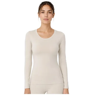 Camiseta Térmica Cuello Redondo y Manga Larga Body Control para Mujer