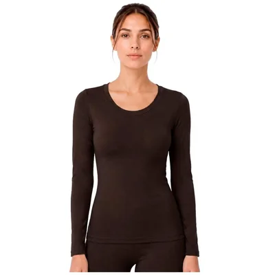 Camiseta Térmica Cuello Redondo y Manga Larga Body Control para Mujer
