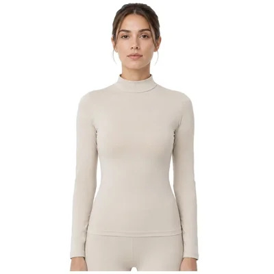 Camiseta Termic Cuello Ruso y Manga Larga Body Control para Mujer