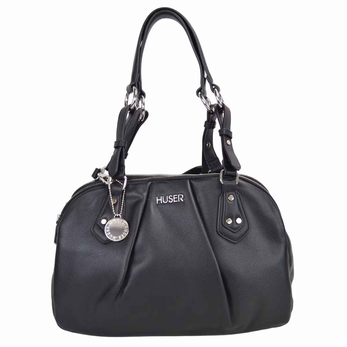 Bolsa Bowler Negra para Mujer Huser