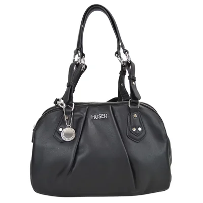 Bolsa Bowler Negra para Mujer Huser