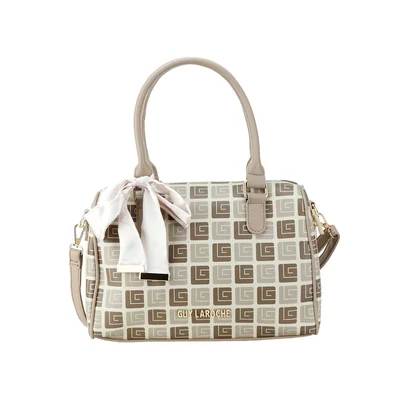 Bolsa Satchel Gris Pardo Guy Laroche para Mujer