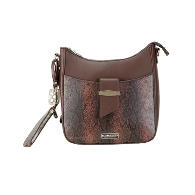 Bolsa Croosbody Café Ted Lapidus para Mujer