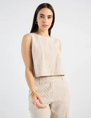 Blusa Petite Studio sin manga para mujer