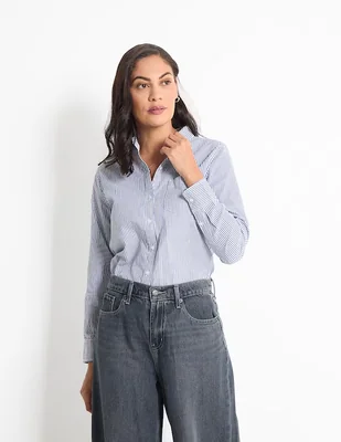 Blusa camisera Old Navy manga larga para mujer