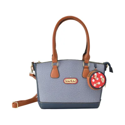 Bolsa Satchel Azul Marino Lulu para Mujer