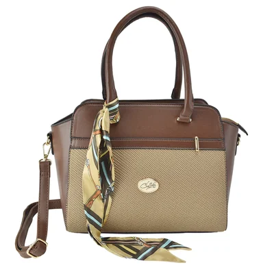 Bolsa Satchel Café Chatties para Mujer