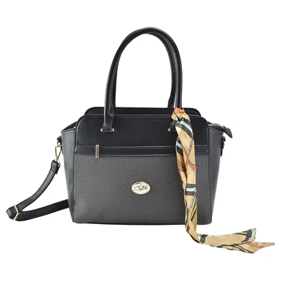 Bolsa Satchel Negro Chatties para Mujer