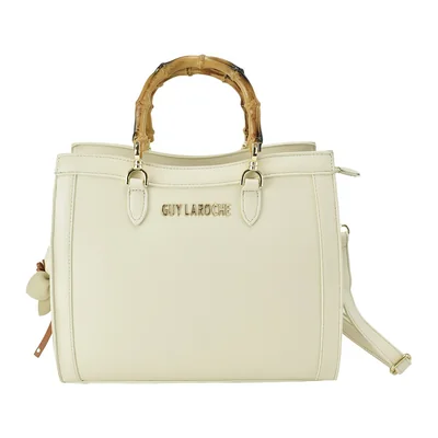 Bolsa Satchel Marfil Guy Laroche para Mujer