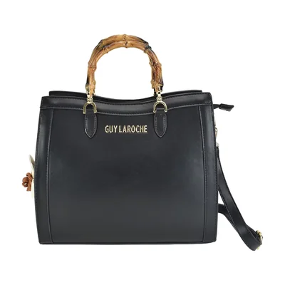 Bolsa Satchel Negro Guy Laroche para Mujer